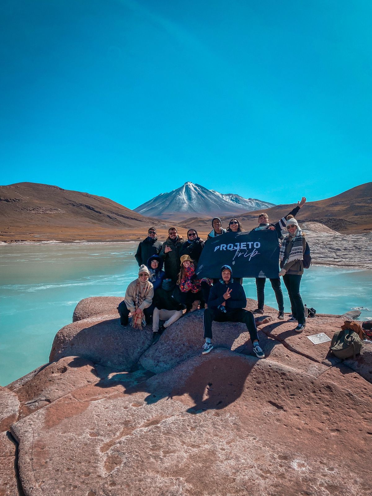 Grupo de viagem para o Atacama