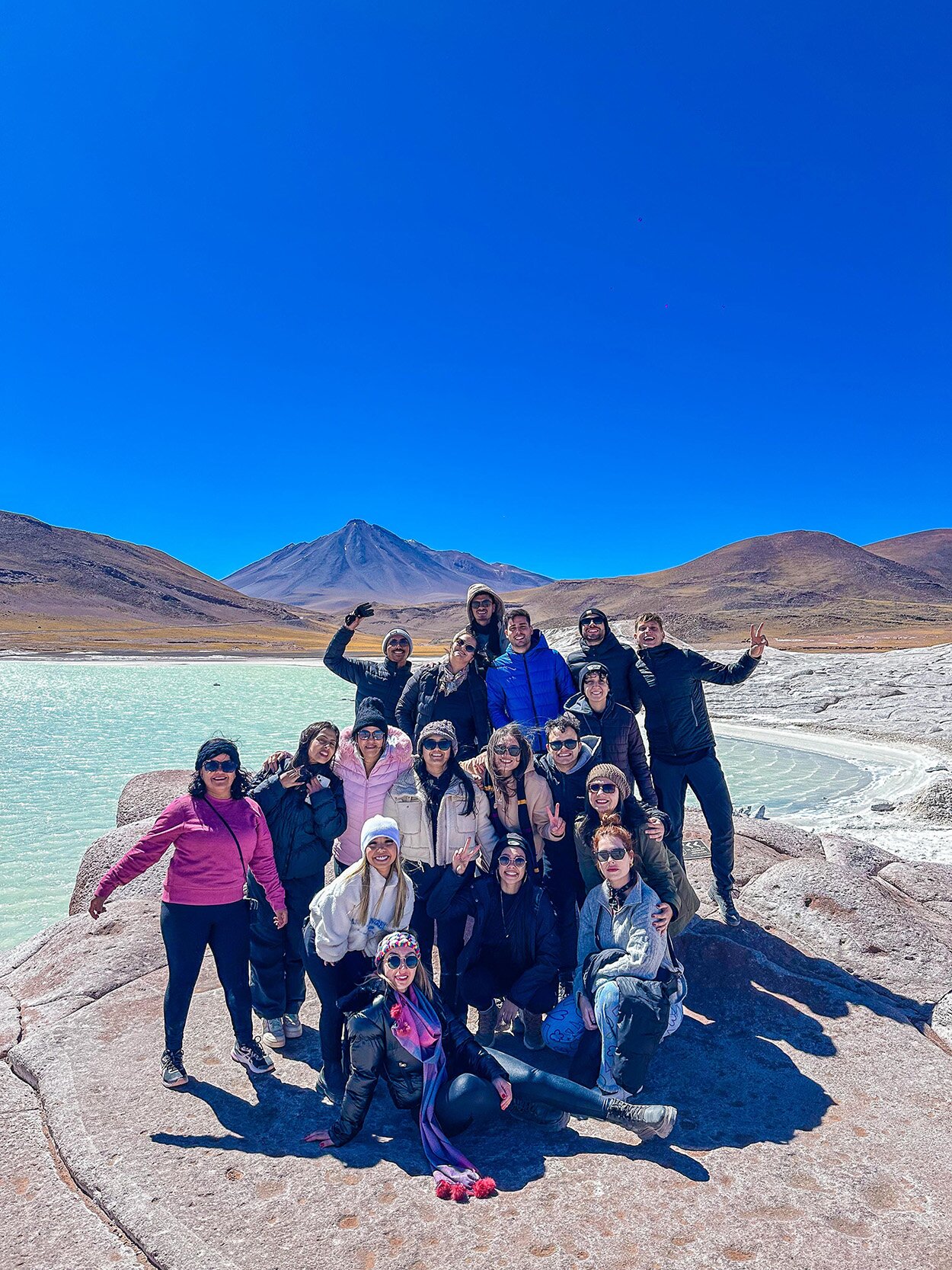 Grupo de viagem para o Atacama